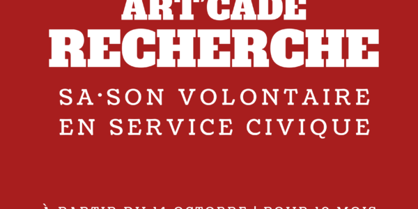 ART’CADE RECHERCHE UN·E VOLONTAIRE EN SERVICE CIVIQUE !
